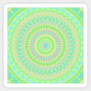 Vibrant Groovy Hippie Mandala Sticker